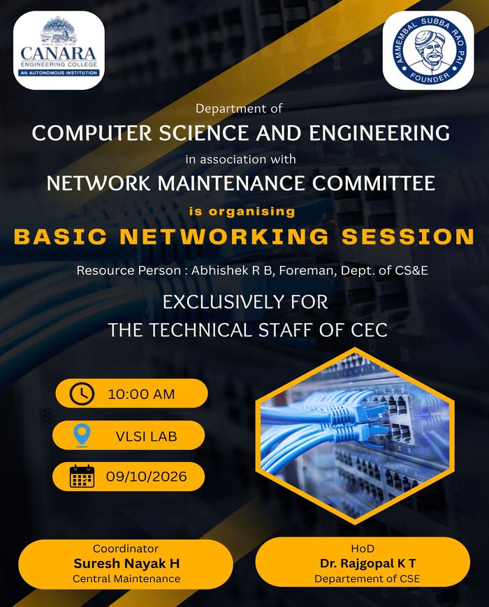 Basic Networking Session For Technical Staff Of Cec