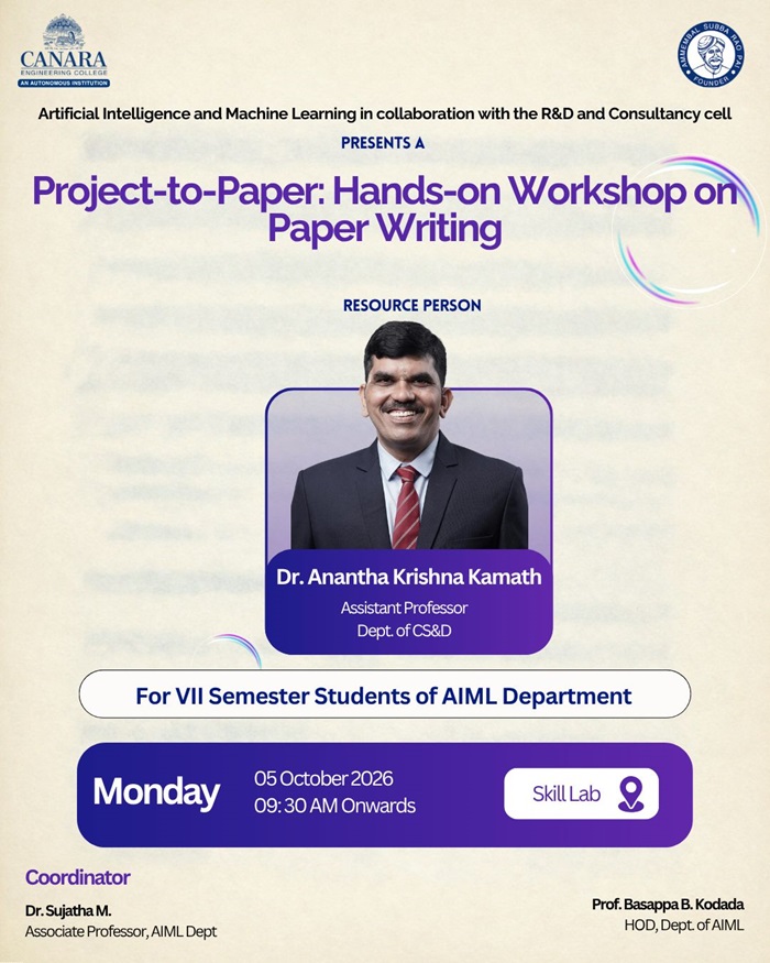 Project-to-paper: Handson Workshop On Paper Writing